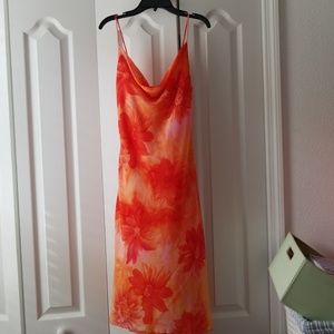 Flowy summer midi dress.